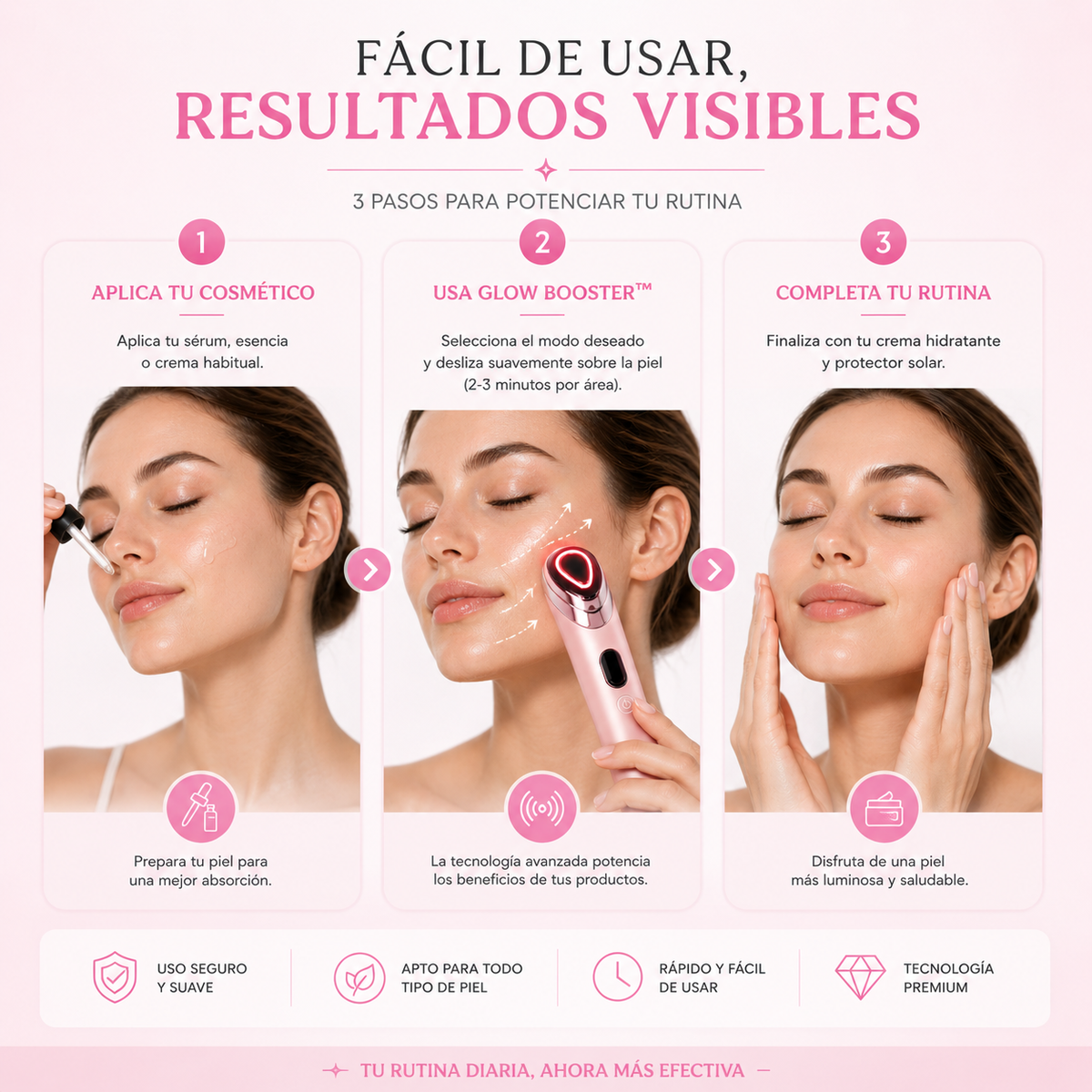 Glow Booster™ | Dispositivo facial de cuidado avanzado